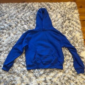 Aritzia Perfect Fit Sweatfleece in Vibrant Blue